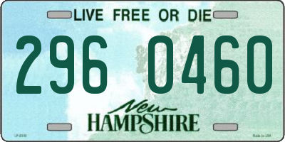 NH license plate 2960460