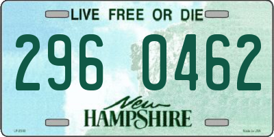 NH license plate 2960462
