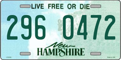 NH license plate 2960472