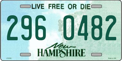 NH license plate 2960482