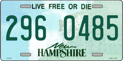 NH license plate 2960485