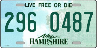 NH license plate 2960487
