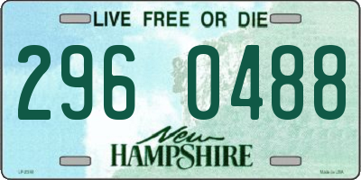 NH license plate 2960488