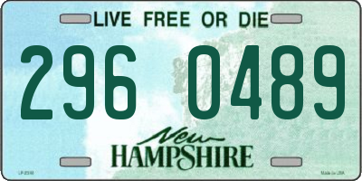 NH license plate 2960489