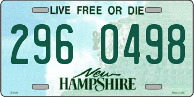 NH license plate 2960498
