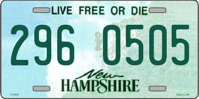 NH license plate 2960505