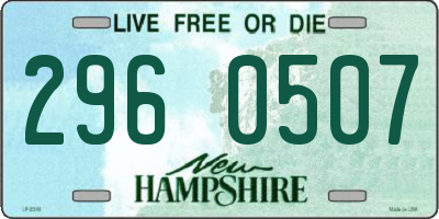 NH license plate 2960507