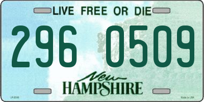 NH license plate 2960509