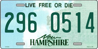 NH license plate 2960514