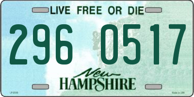 NH license plate 2960517