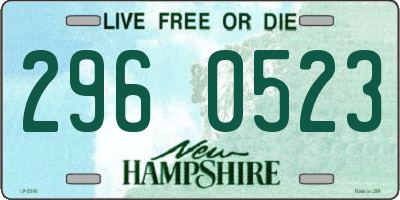 NH license plate 2960523