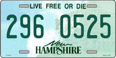 NH license plate 2960525