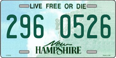 NH license plate 2960526