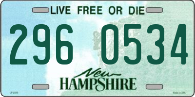 NH license plate 2960534