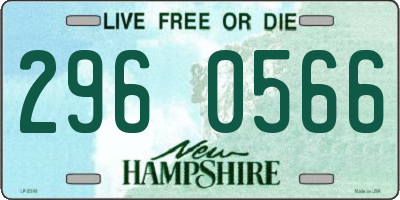 NH license plate 2960566