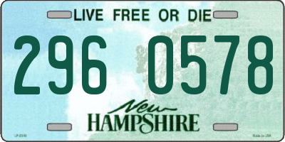 NH license plate 2960578
