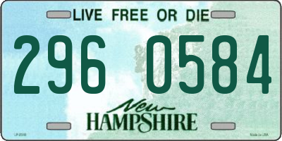 NH license plate 2960584