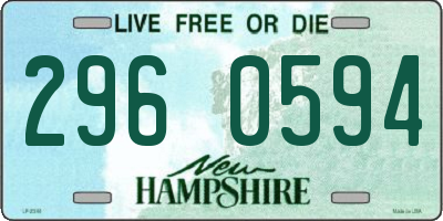 NH license plate 2960594