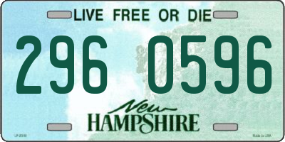 NH license plate 2960596