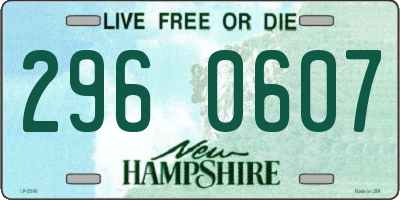 NH license plate 2960607