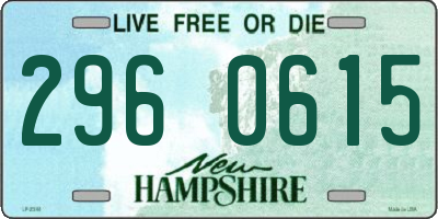 NH license plate 2960615