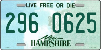 NH license plate 2960625