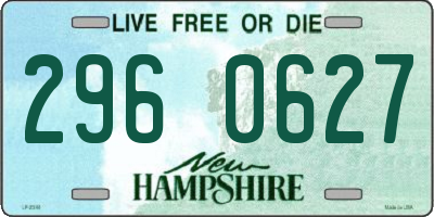 NH license plate 2960627