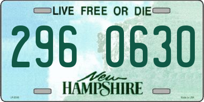 NH license plate 2960630
