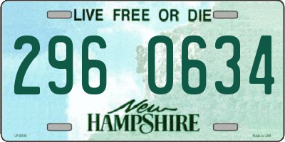 NH license plate 2960634