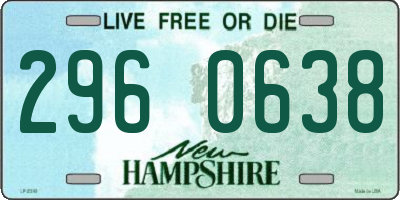 NH license plate 2960638