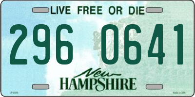 NH license plate 2960641