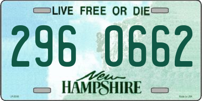 NH license plate 2960662