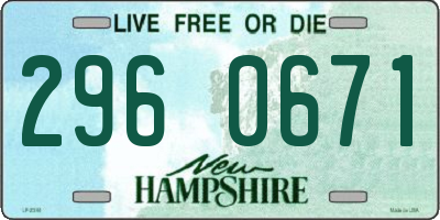 NH license plate 2960671