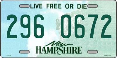 NH license plate 2960672