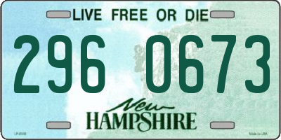 NH license plate 2960673