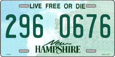 NH license plate 2960676
