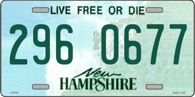 NH license plate 2960677