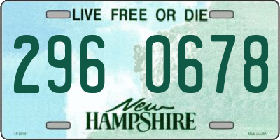 NH license plate 2960678