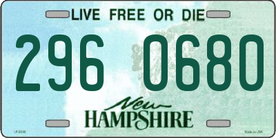 NH license plate 2960680