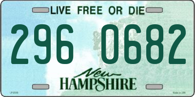 NH license plate 2960682