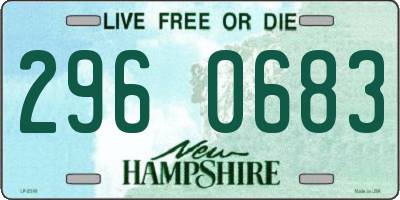 NH license plate 2960683