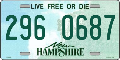 NH license plate 2960687