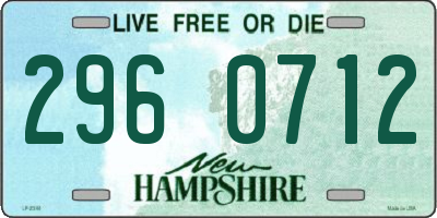 NH license plate 2960712