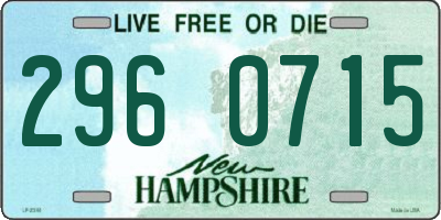 NH license plate 2960715