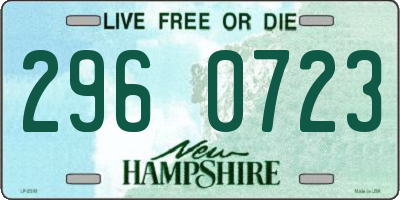 NH license plate 2960723