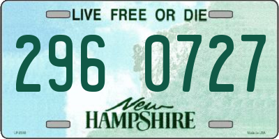 NH license plate 2960727