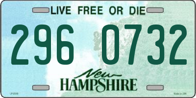 NH license plate 2960732
