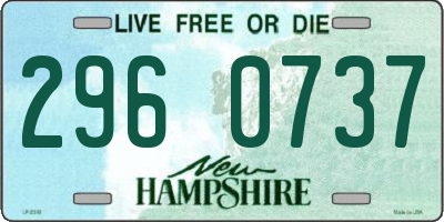 NH license plate 2960737