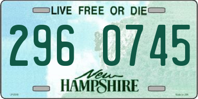 NH license plate 2960745