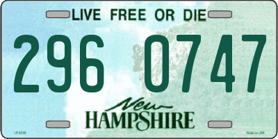 NH license plate 2960747